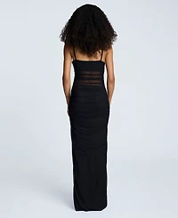 Kenneth Cole Women's Ruched Bodycon Maxi Dress