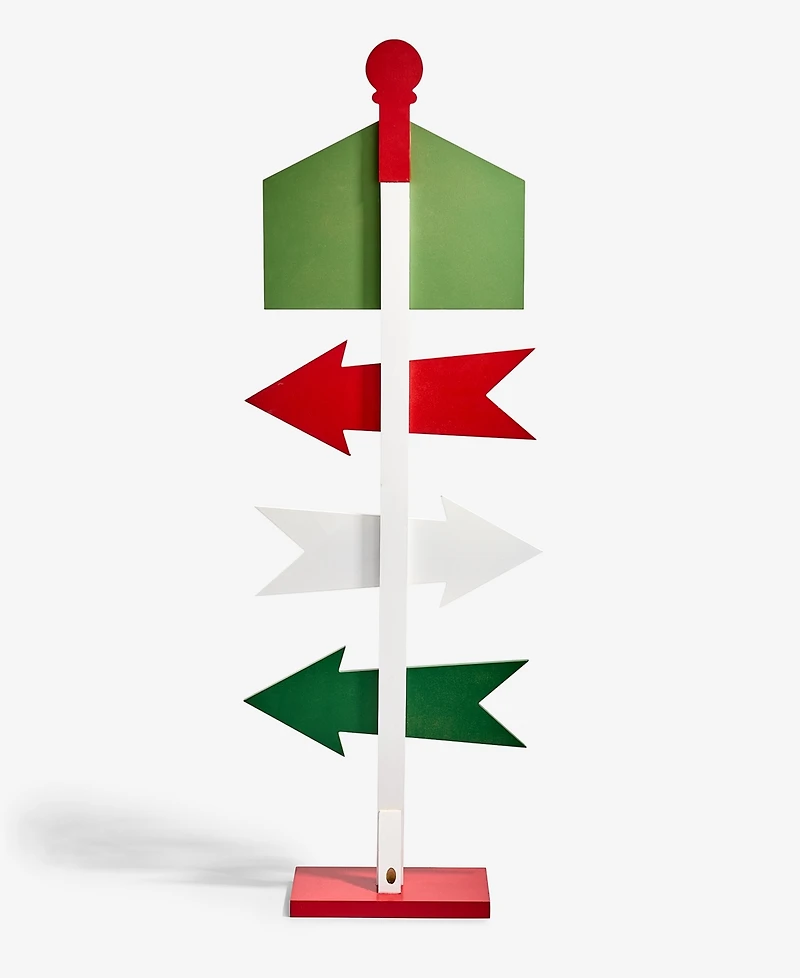 Holiday Lane Heritage North Pole Sign Post, Macy's Exclusive