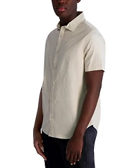 Karl Lagerfeld Paris Men's Woven Houndstooth Shirt