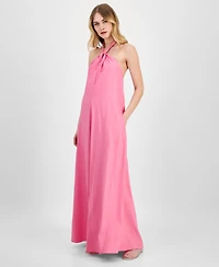 I.n.c. International Concepts Women's Braided-Neck Maxi Dress, Exclusively at Macy's