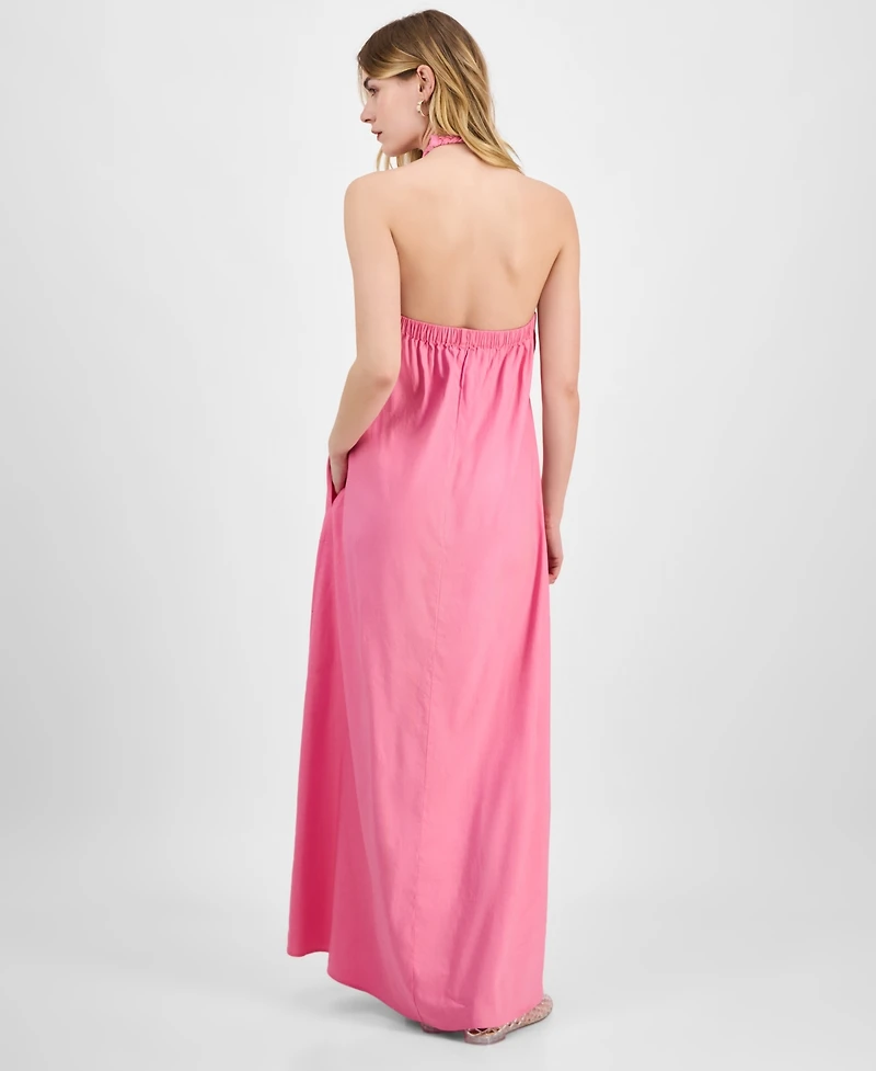 I.n.c. International Concepts Women's Braided-Neck Maxi Dress, Exclusively at Macy's
