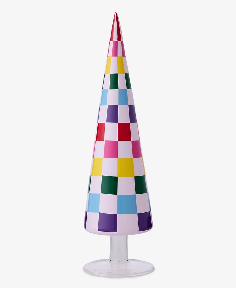 Holiday Lane Whimsy Small Rainbow Check Tree, Macy's Exclusive