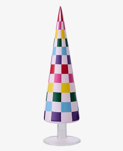 Holiday Lane Whimsy Small Rainbow Check Tree, Macy's Exclusive