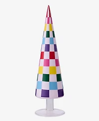 Holiday Lane Whimsy Small Rainbow Check Tree, Macy's Exclusive