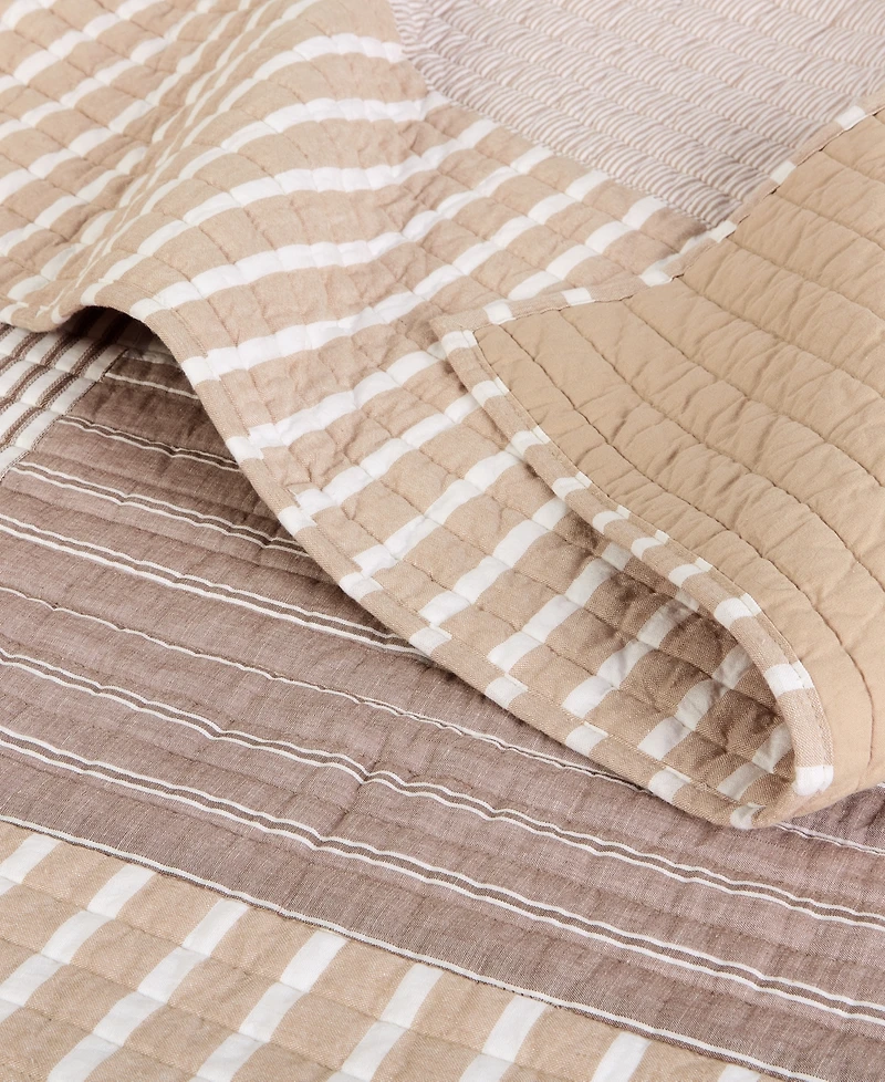 Charter Club Seaside Patchwork 3-Pc. Quilt Set, King, Exclusively at Macy's