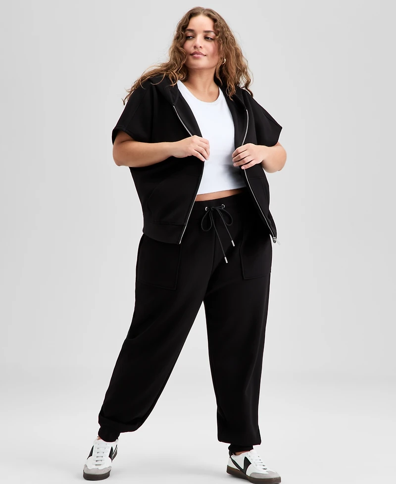And Now This Trendy Plus Scuba-Knit Jogger Pants, Exclusively at Macy's