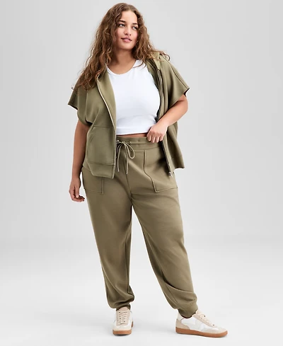 And Now This Trendy Plus Scuba-Knit Jogger Pants, Exclusively at Macy's