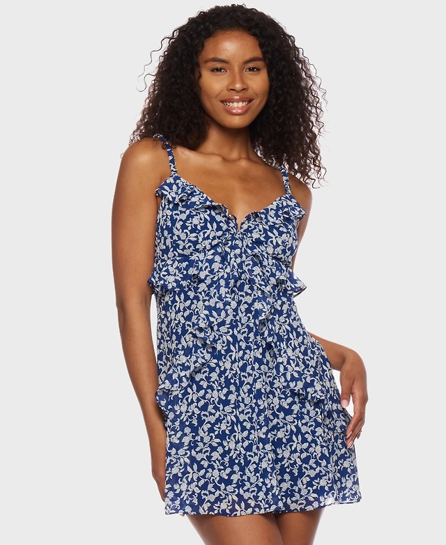 B Darlin Juniors' Cascading Ruffle Mini Dress | MainPlace Mall