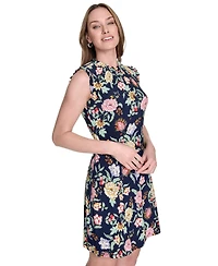 Tommy Hilfiger Women's Ruffled Floral Jersey Dress