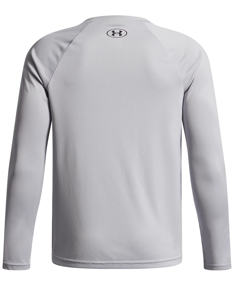 Under Armour Big Boys Tech Hybrid Print Fill Long Sleeves T-shirt