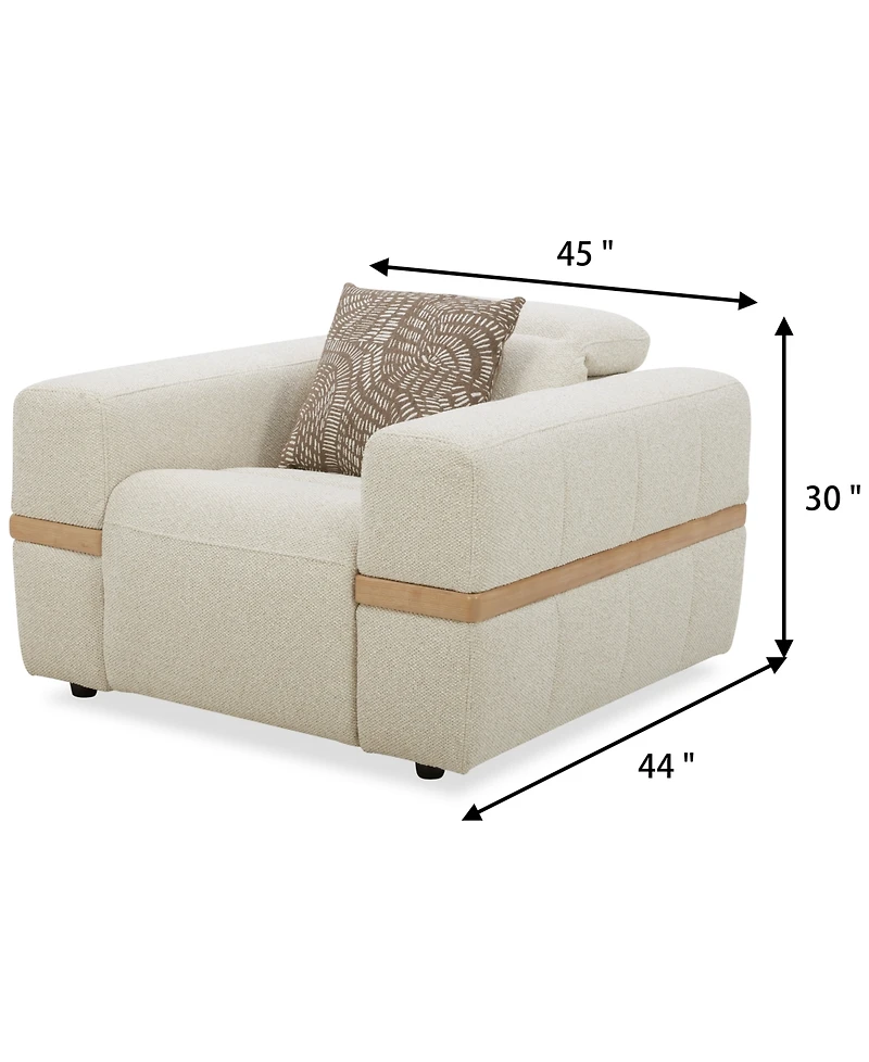 Nierling Fabric Power Motion Recliner with Headrest, Exclusively at Macy's
