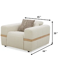 Nierling Fabric Power Motion Recliner with Headrest, Exclusively at Macy's