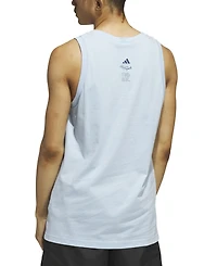 adidas Men's Triple Regular-Fit Cocktail Graphic Tank Top