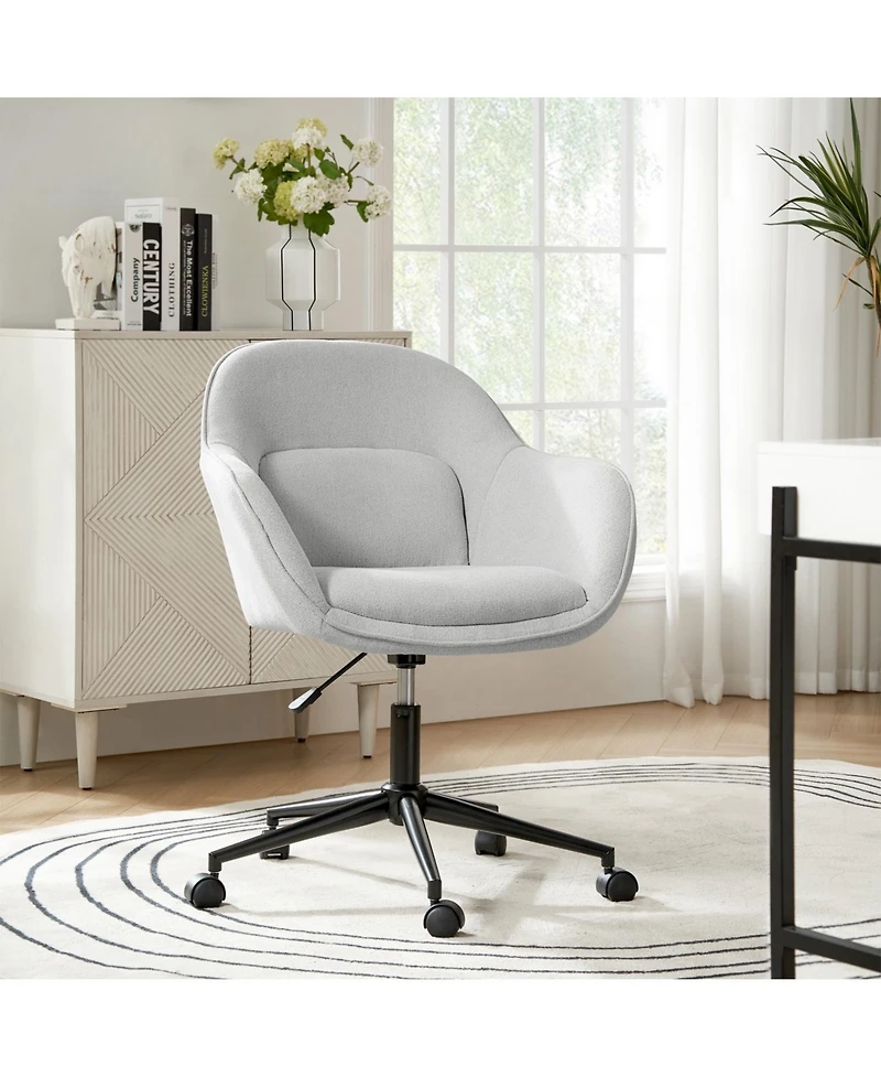 Jose Office Chair Durable Metal Base with Rolling Casters