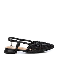 Women's Braided Slingback Flats By Xti