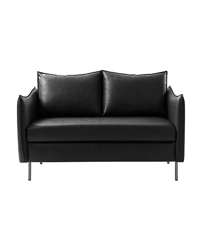Monroe Modern Industrial-Style Pu Leather Sofa with Sturdy Metal Legs And Movable Seat