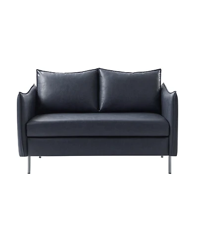 Monroe Modern Industrial-Style Pu Leather Sofa with Sturdy Metal Legs And Movable Seat