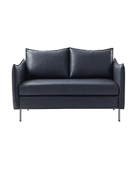 Monroe Modern Industrial-Style Pu Leather Sofa with Sturdy Metal Legs And Movable Seat