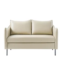 Monroe Modern Industrial-Style Pu Leather Sofa with Sturdy Metal Legs And Movable Seat