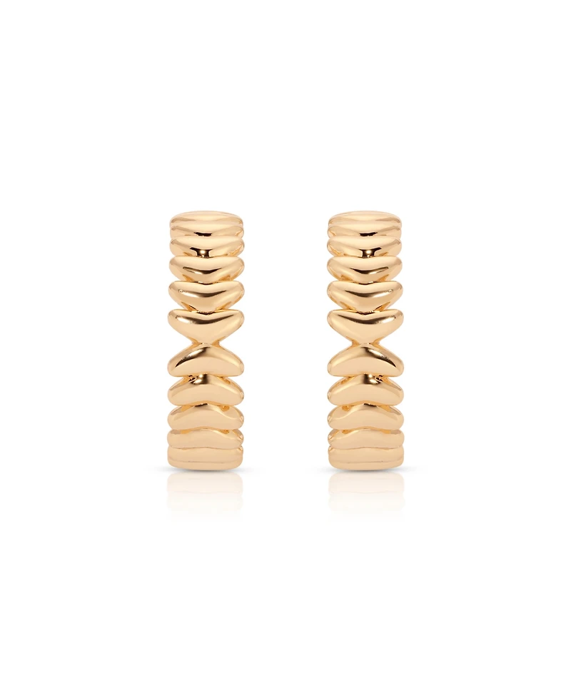 Ettika Medium Metal Moderna Hoops