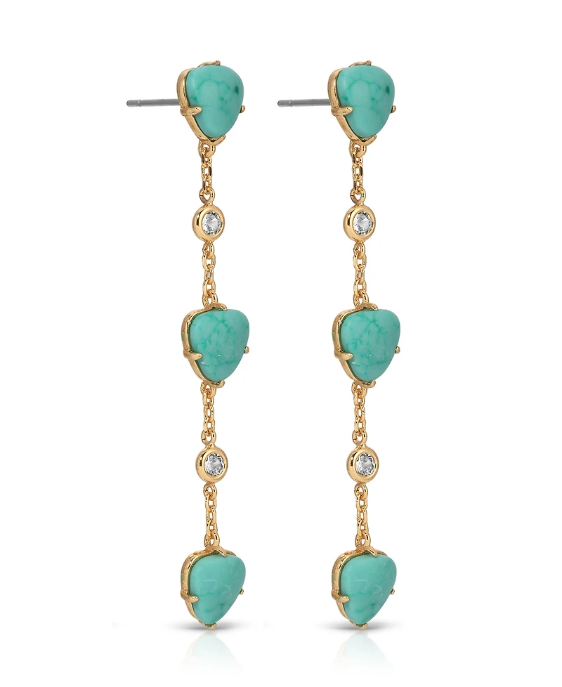 Ettika Turquoise Solstice Dangle Earrings