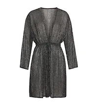 Lscn by Lascana Women's Metallic Cover up Beach Dress