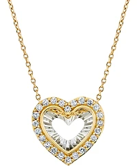 Diamond Heart 18" Pendant Necklace (1/4 ct. t.w.) in 14k Two-Tone Gold