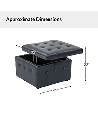 Blanca 87" wide Genuine Leather Sofa with Button Tufted Stitched Pattern