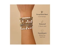 Gold Filled 3mm 5mm Alternating Bead Bracelet