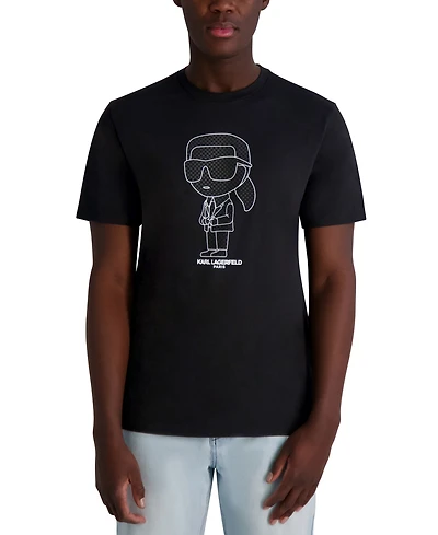 Karl Lagerfeld Paris Men's Caricature T-Shirt