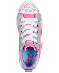 Skechers Little Girls Twinkle Toes: Twinkle Sparks - Cosmic Burst Light-Up Casual Sneakers from Finish Line