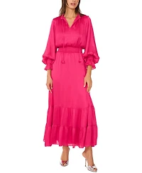 Vince Camuto Women's Smocked-Waist Tiered Maxi Dress