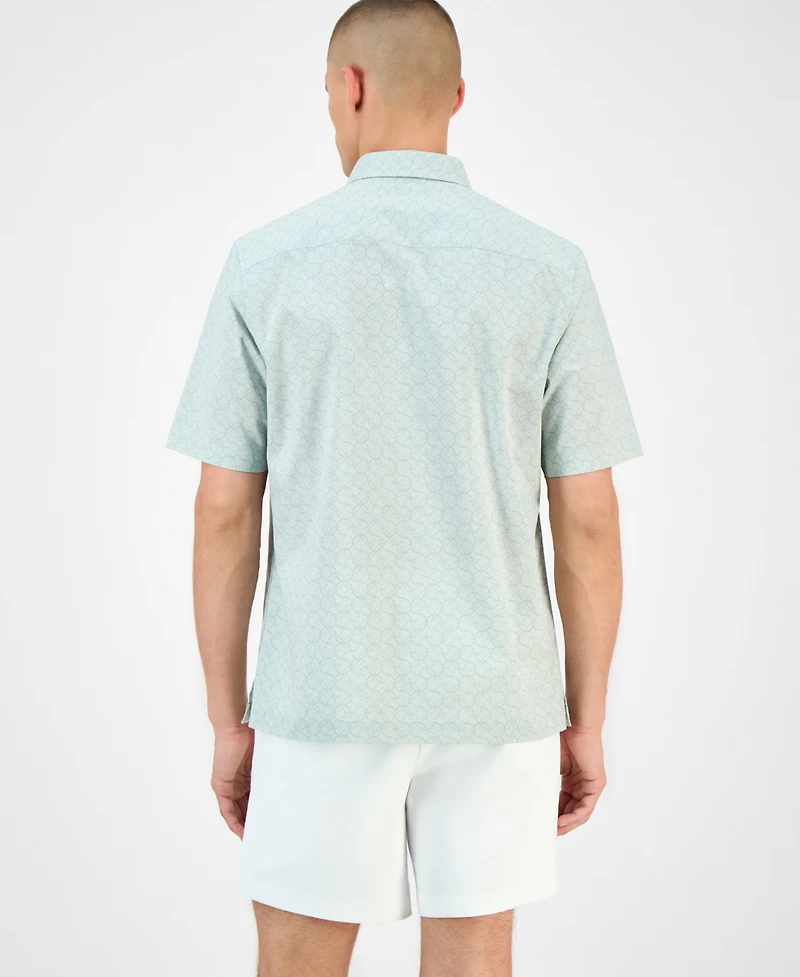 Alfani Men's Geo-Pattern Shirt, Exclusively at Macy's