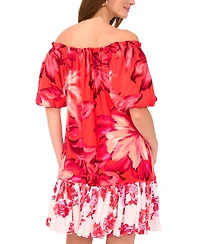 Vince Camuto Women's Tie-Neck Off-The-Shoulder Dress