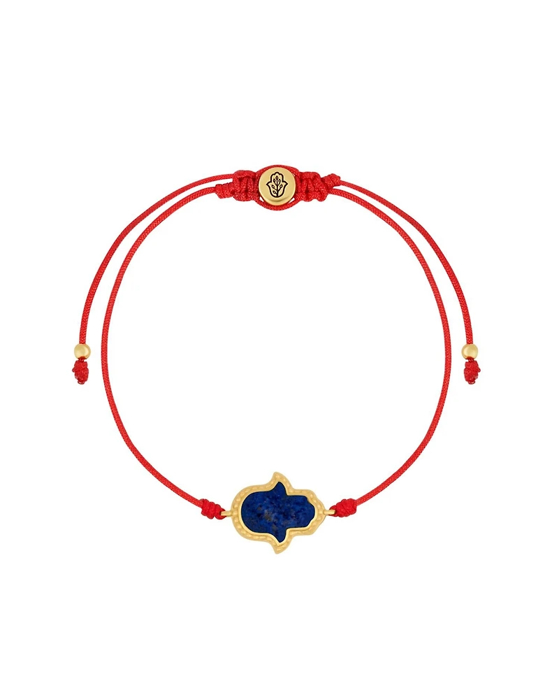 Soul s Gratitude Hamsa Lapis Lazuli Red String Bracelet