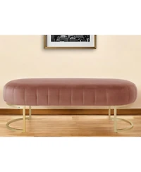 Tufted Velvet Upholstered Bench – Luxurious Accent Seat for Bedroom, Entryway, or Living Room Decor