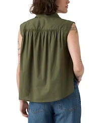Levi's Women's Gracen Cotton Button-Front Blouse