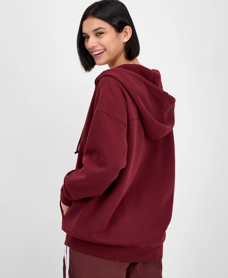 Hippie Rose Juniors' Oversized Full-Zip Hoodie