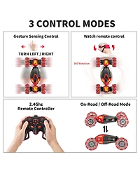 Contixo Cobra Speed Crawler Rc Stunt Car, 4WD, Led Lights, Music, 360 Spins, Ages 8+