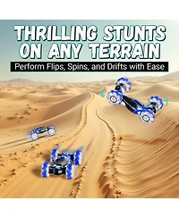 Contixo Cobra Speed Crawler Rc Stunt Car, 4WD, Led Lights, Music, 360 Spins, Ages 8+