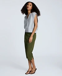 Kenneth Cole Women's Mid-Rise Pedal Pusher Pants
