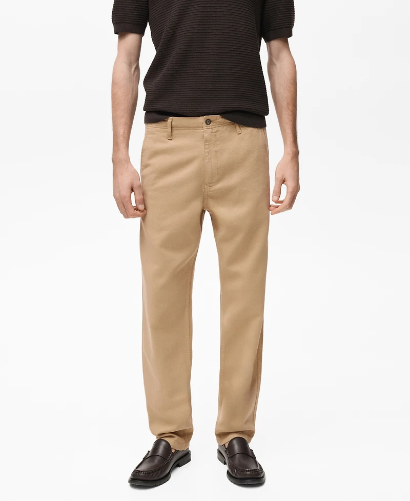 Mango Men's Lyocell Regular-Fit Jeans