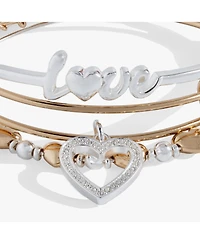 Love Bangle Bracelet Set Of 3