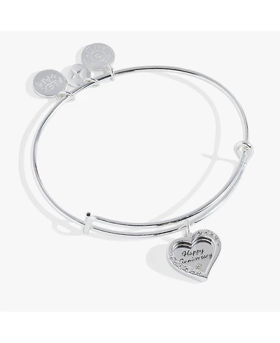 Duo Heart Anniversary Bangle Bracelet
