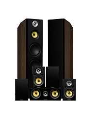 Fluance Signature HiFi Surround Sound Home Theater 7.0 Channel Speaker System including 3-Way Floorstanding Towers, Center Channel, Surround and Rear