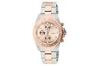 Invicta Men's 1775 Pro Diver Quartz Chronograph Rose Gold Dial Watch