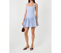 WeWoreWhat Women's Corset Peplum Mini Dress