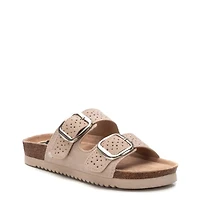 Women's Suede Slip on Sandals By Xti