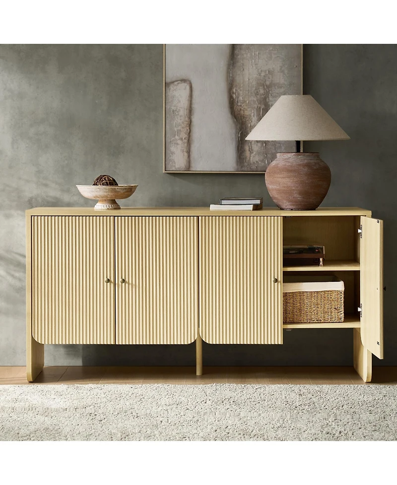 Modern Martha 63"Wide 4 door Sideboard