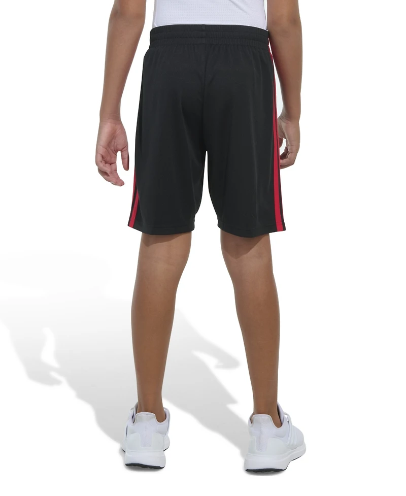 adidas Big Boys Elastic Waistband Essentials 3-Stipe Shorts